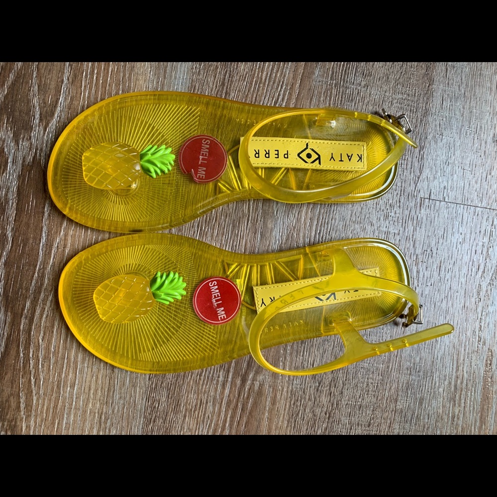NWD Katy Perry Pineapple Jelly Sandals sz5